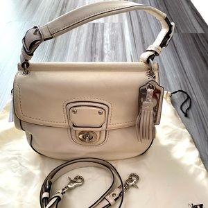 Coach Leather (70th anniversary) Limited Edition White Woman Handbag/crossbody